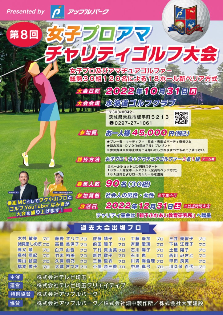 第8回女子プロアマチャリティゴルフ大会