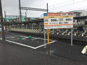 羽生駅西口駐輪場全体