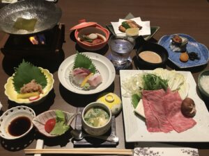 2025年社員旅行 宴会の食事