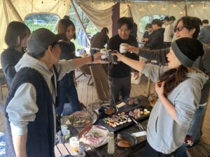 2025年社員旅行　クルックフィールズでのBBQ2